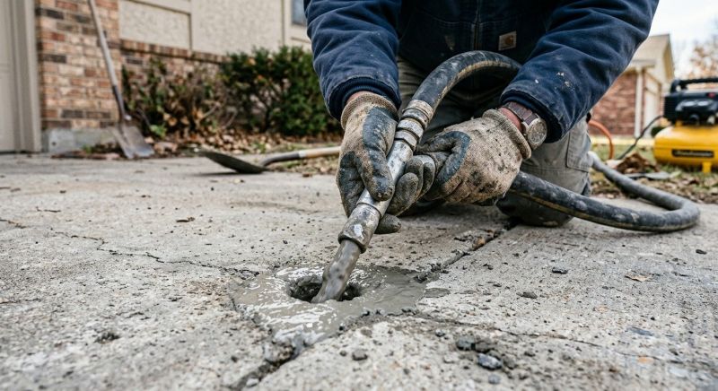 Concrete Slab Jacking in West Des Moines, IA