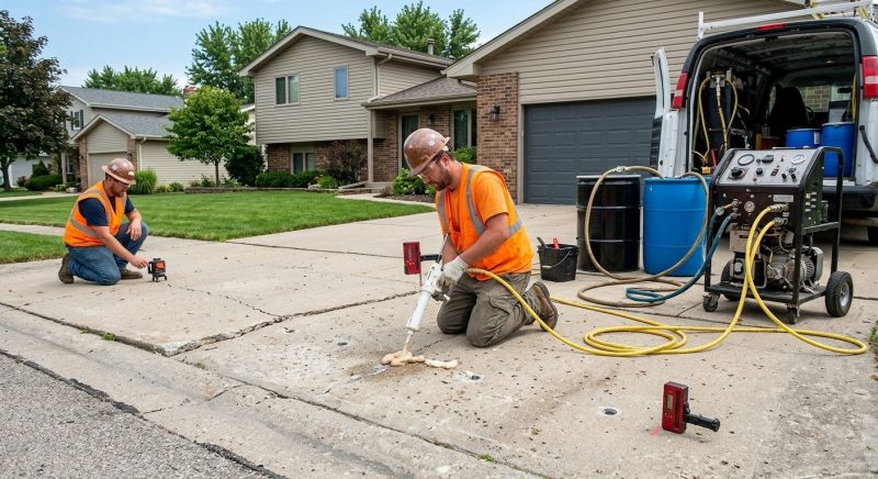 Driveway Slab Lifting in Columbus, OH