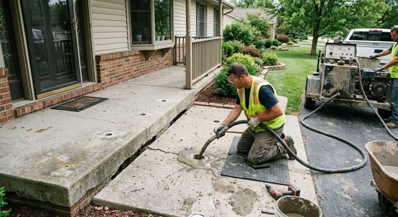 Patio Raising in Des Moines, IA