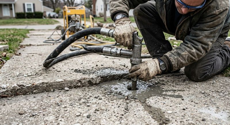 Sunken Patio Repair in West Des Moines, IA