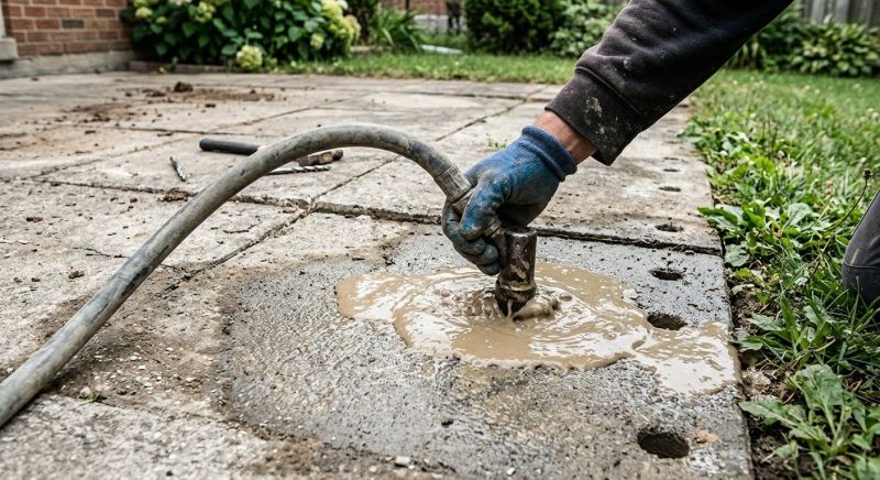 Sunken Patio Repair in Corpus Christi, TX