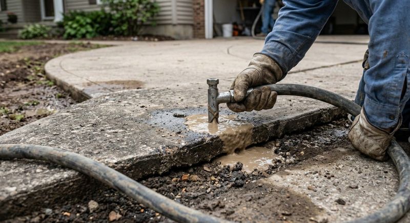 Sunken Slab Repair in Des Moines, IA